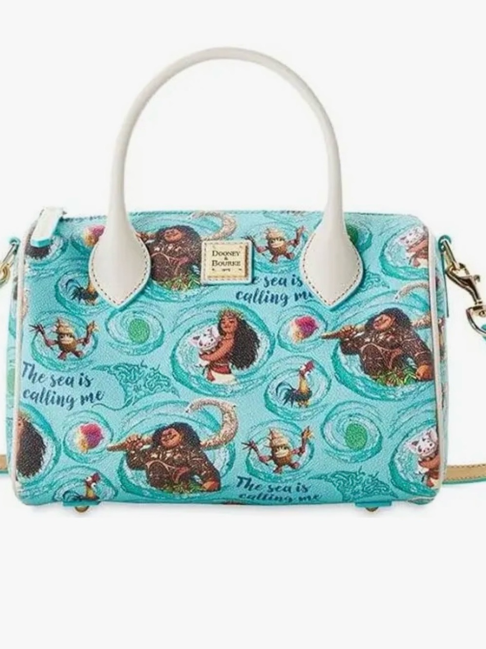 Disney Moana Dooney & Bourke Barrel Satchel Crossbody Purse NWT